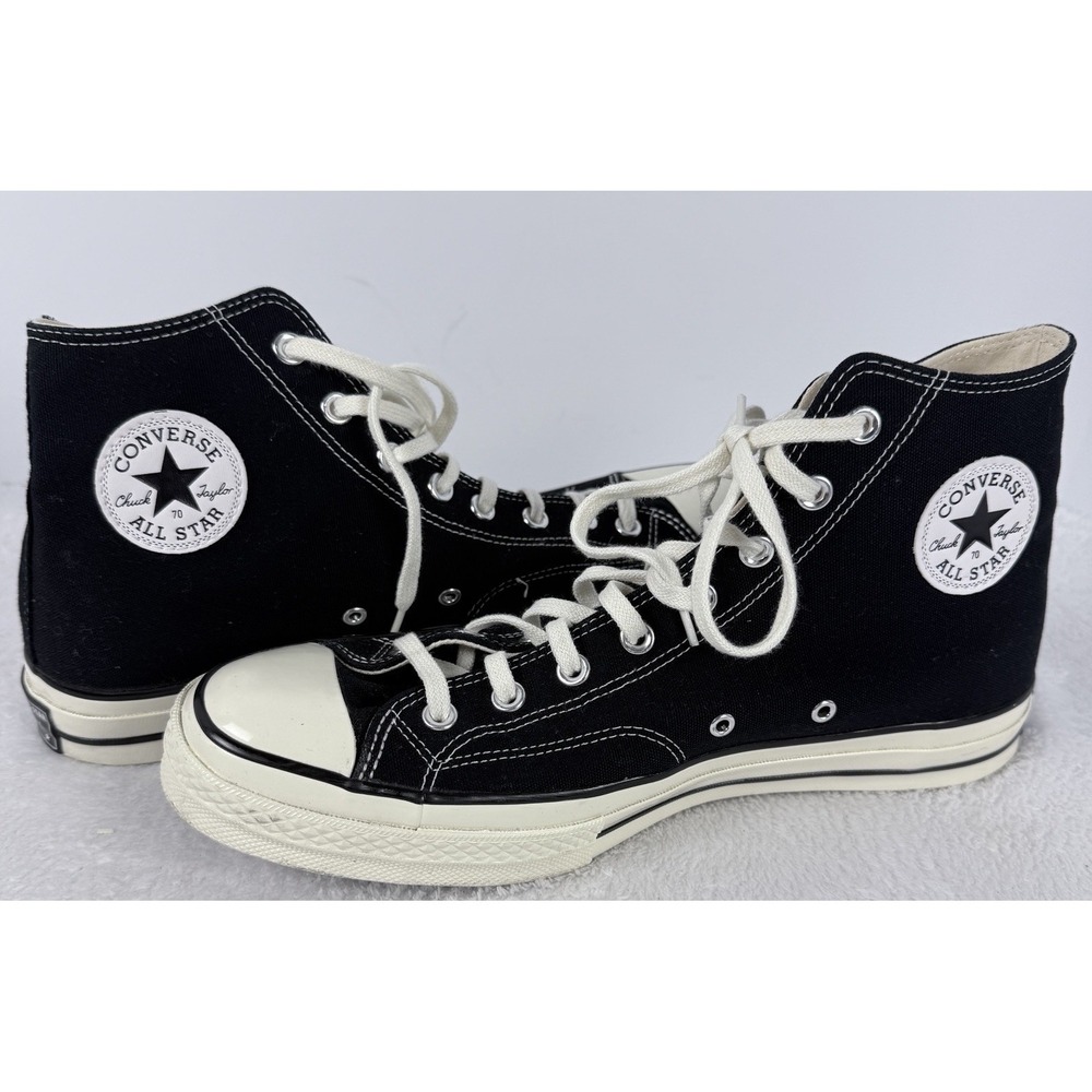 Converse Chuck 70 High Top Black Canvas Sneakers 162050C Men's 11.5